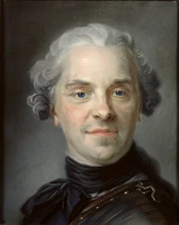 Portrett av Maurice, greve av Sachsen (1696-1750) 1747 (pastell)